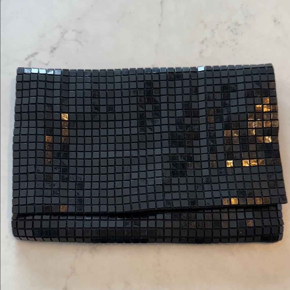 Veneto Black Mosaic Clutch